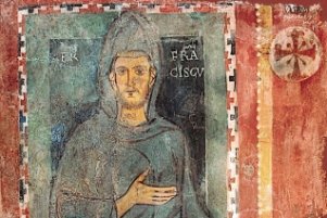 Fresko von Franz von Assisi