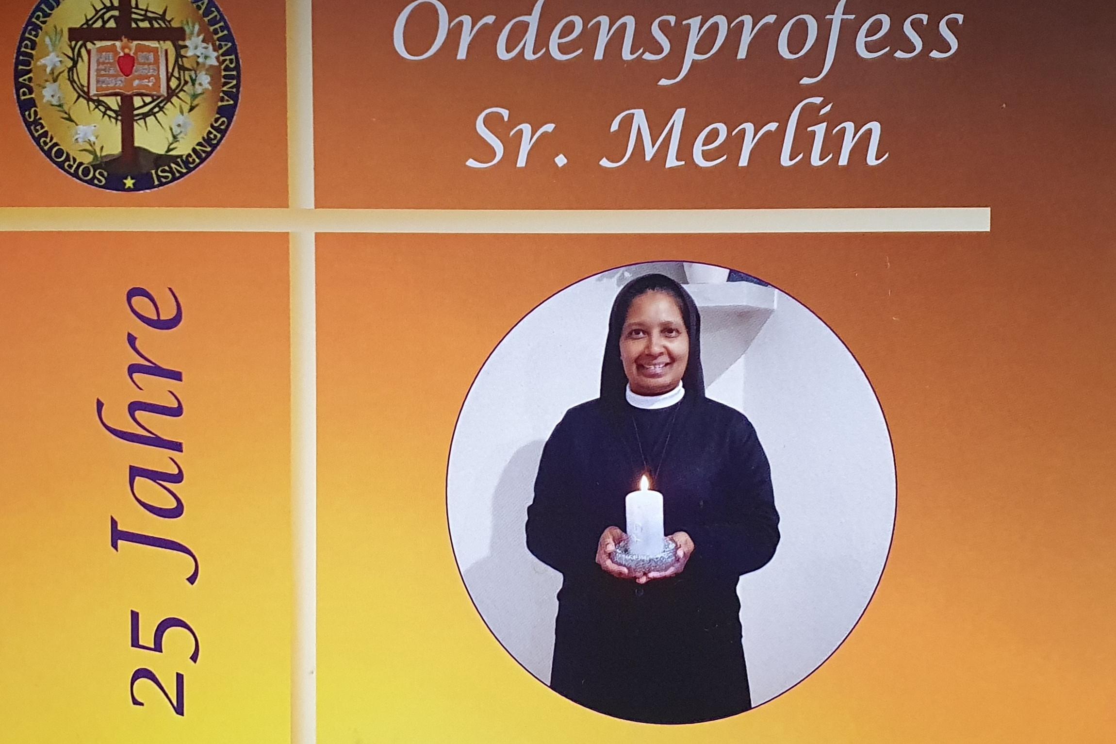 Silberjubiläum von Sr. Merlin