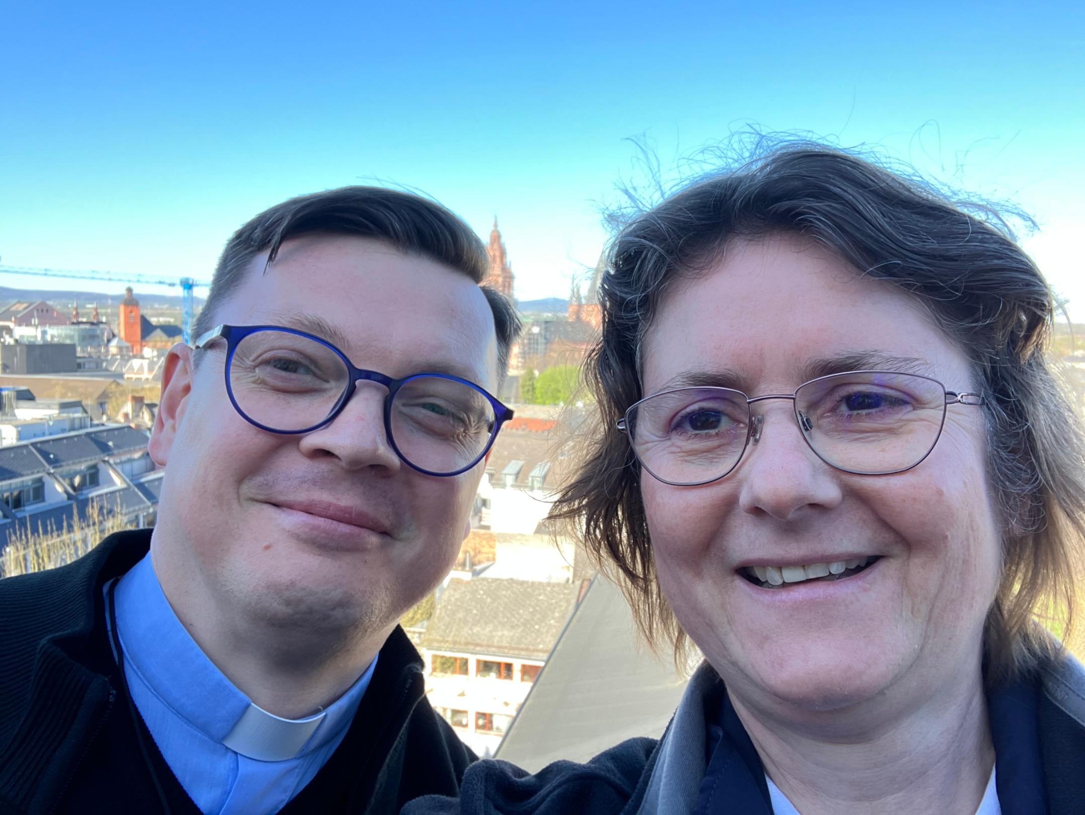 Pater Florian und Schwester M. Helena