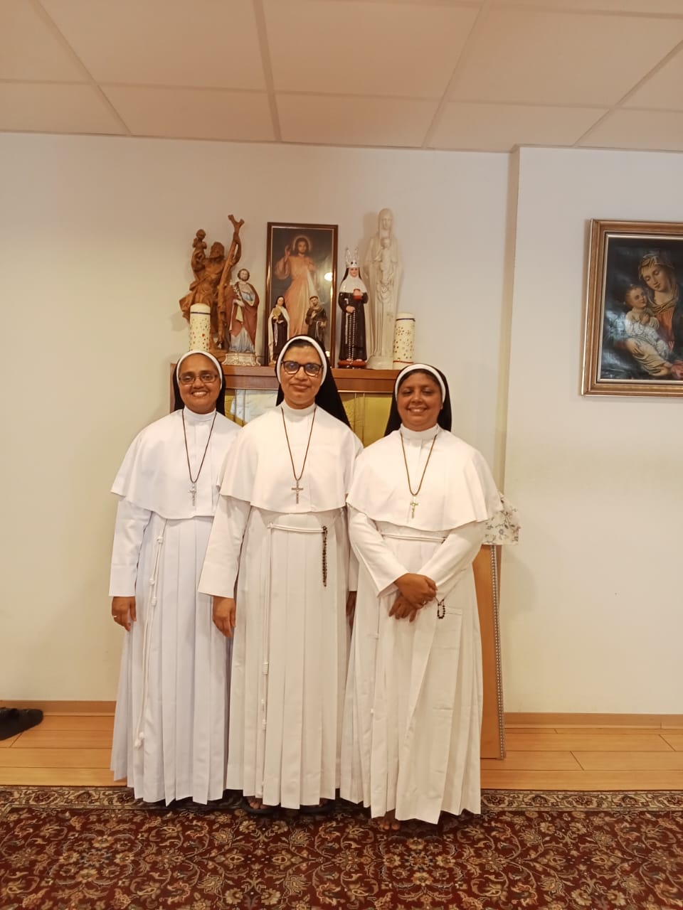 Die 3 neuen Schwestern (FCC) in St Bilhildis (c) FCC Franciscan Clarist Congregation