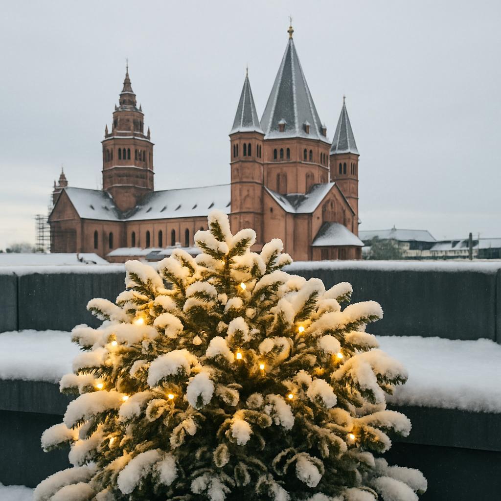 Ausblick Dom Schnee
