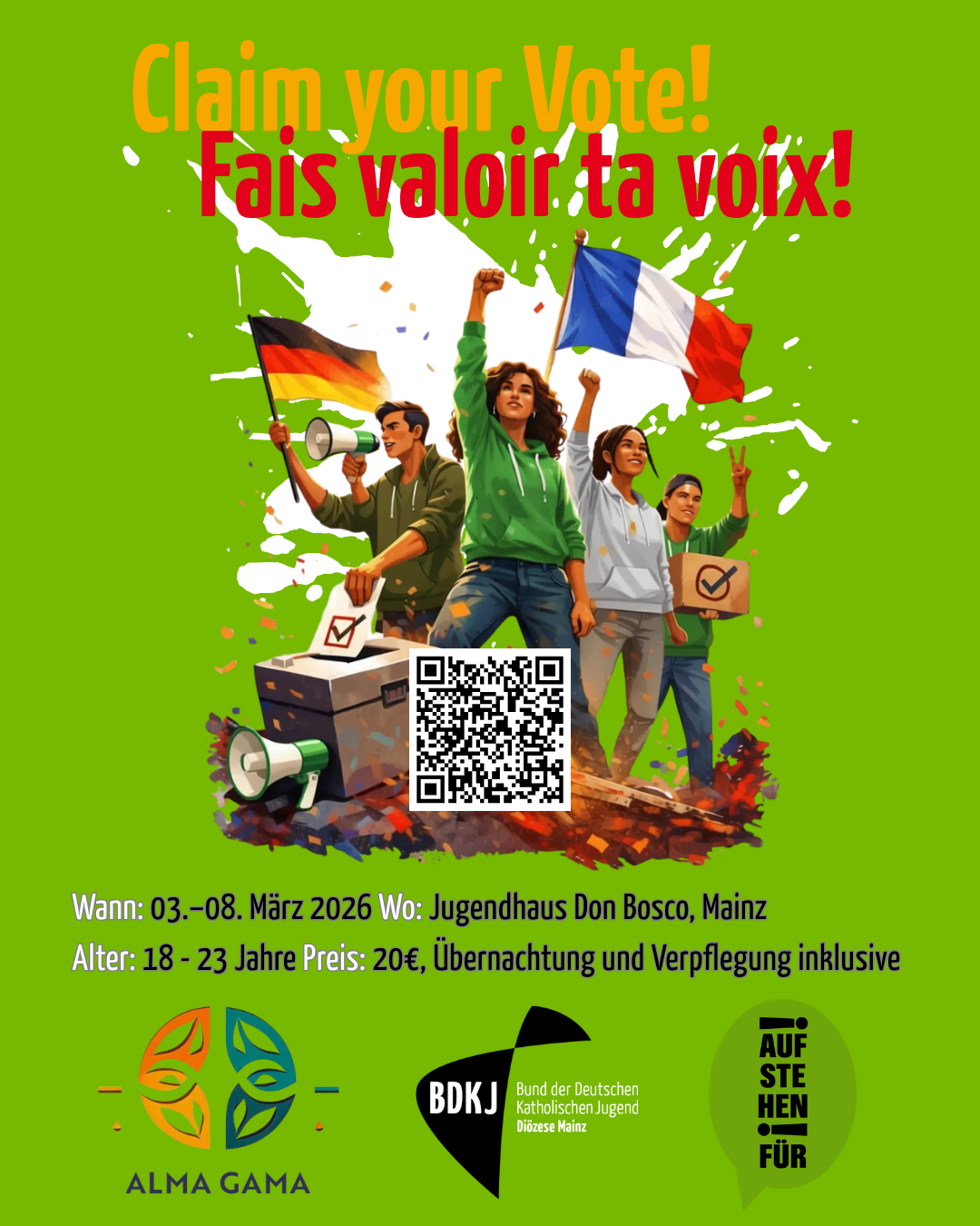 Claim your vote! Fais valoir ta voix!