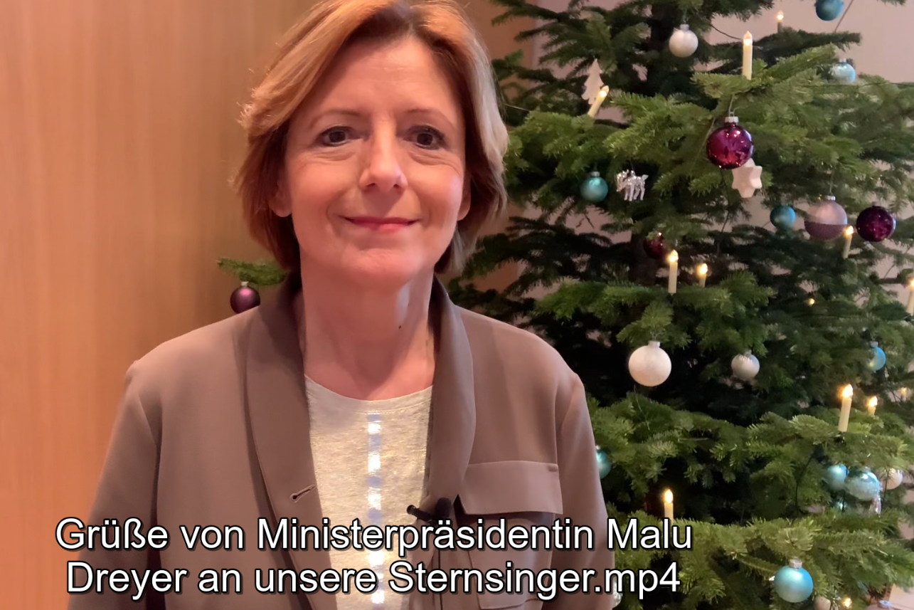 Malu Dreyer grüßt Sternsinger (c) Staatskanzlei Mainz