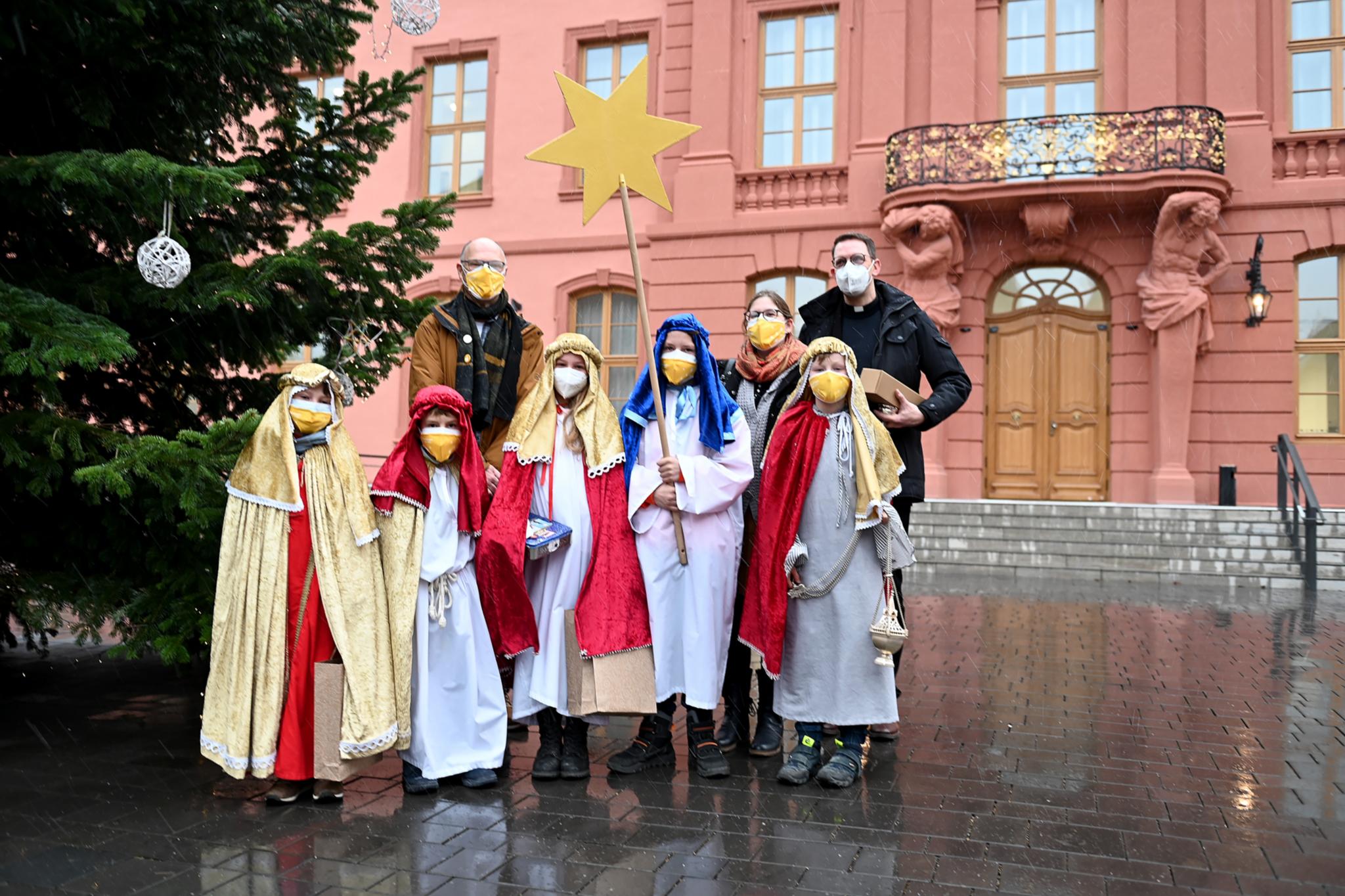 Besuch der Sternsinger in der Staatskanzlei Rheinland-Pfalz