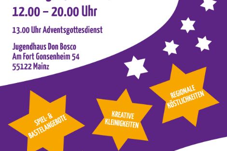 Plakat Adventsmarkt 2017 (c) BDKJ/BJA Mainz