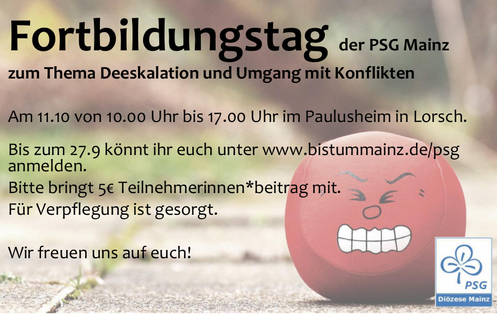 Fortbildungstag Flyer (c) PSG Mainz