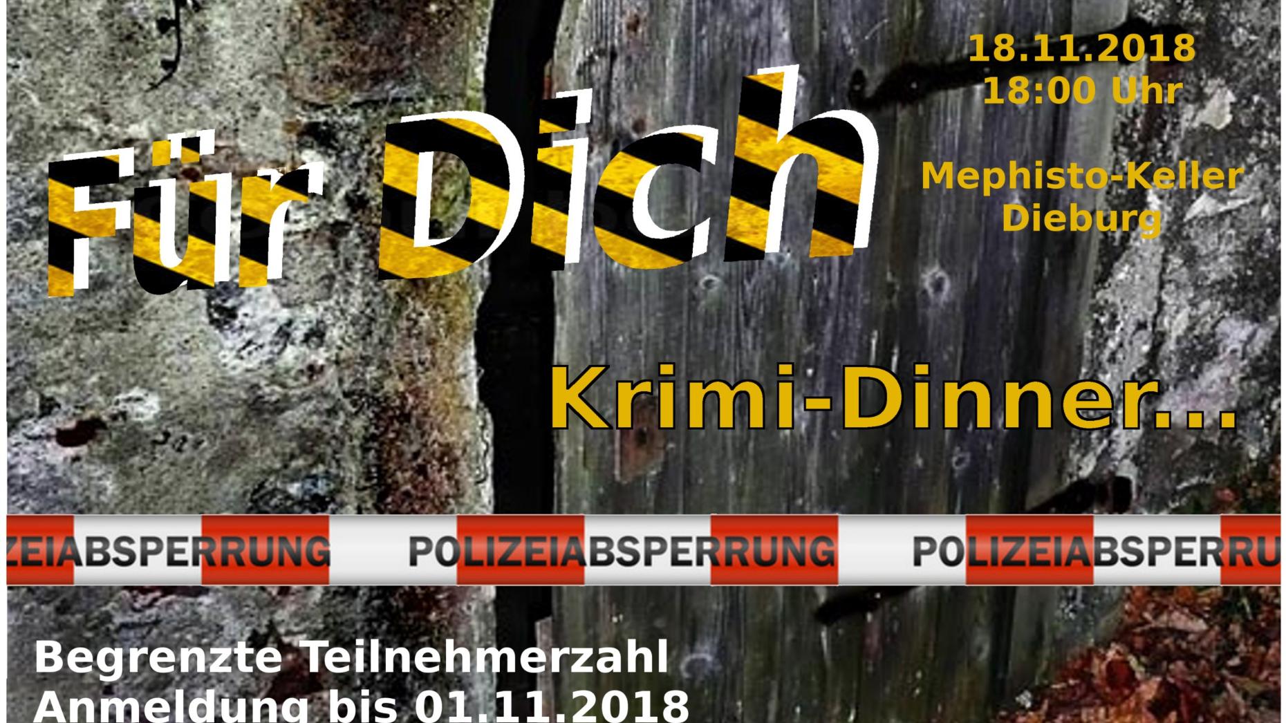 Flyer Krimidinner (c) KJZ Dieburg-Erbach