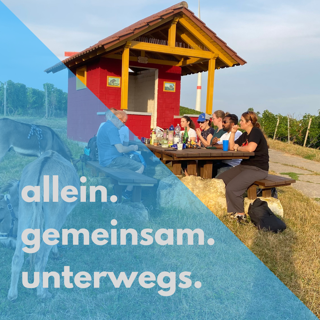 allein.gemeinsam.unterwegs. (c) ML mit Canva
