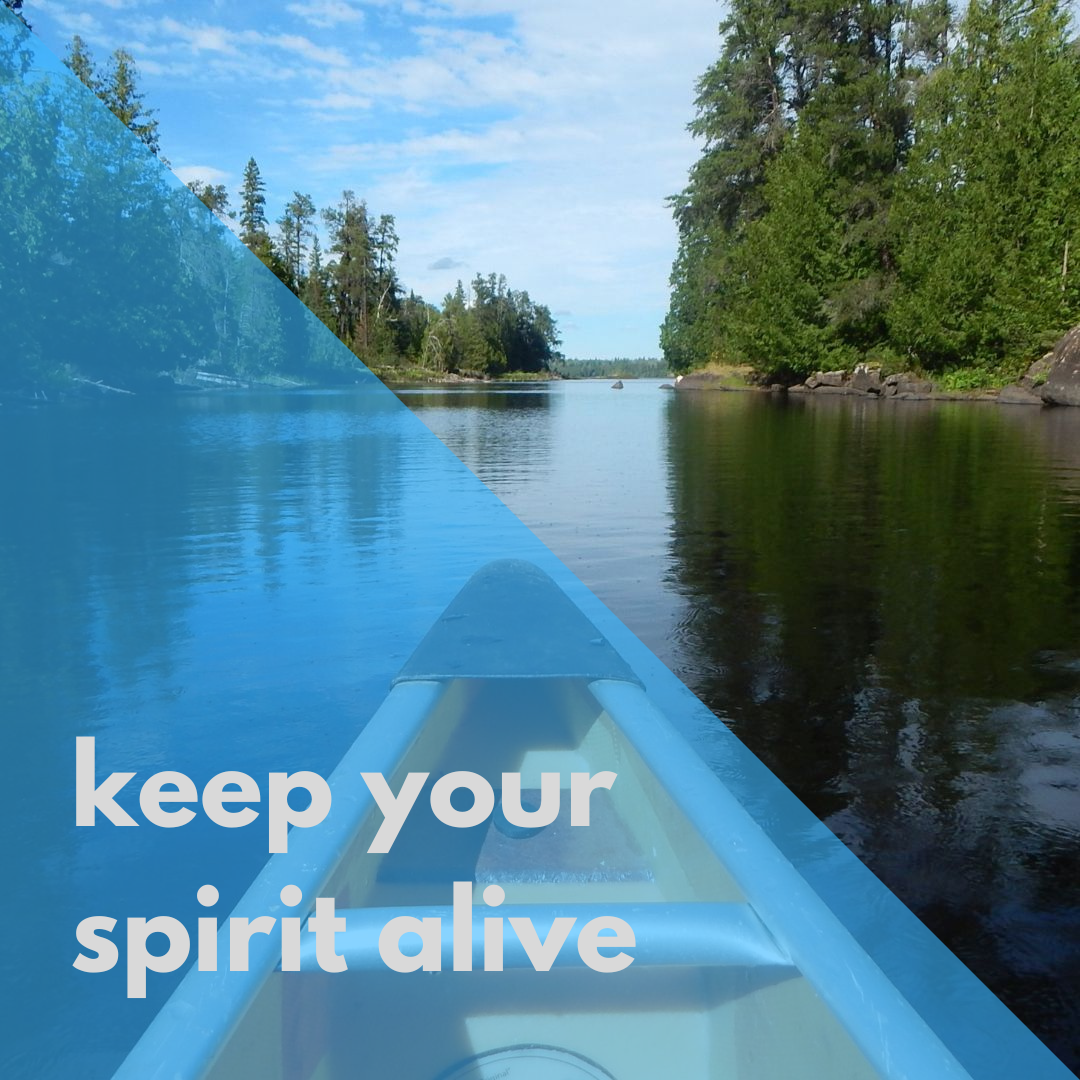 Keep your spirit alive! (c) ML mit Canva