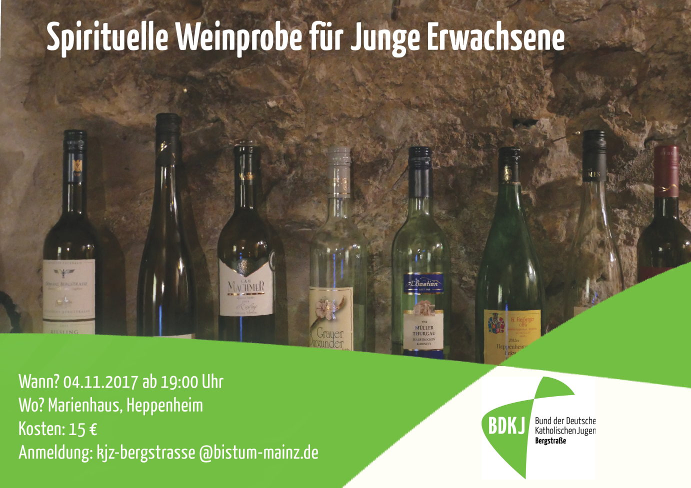 Spirituelle Weinprobe 2017 (c) KJZ Bergstraße
