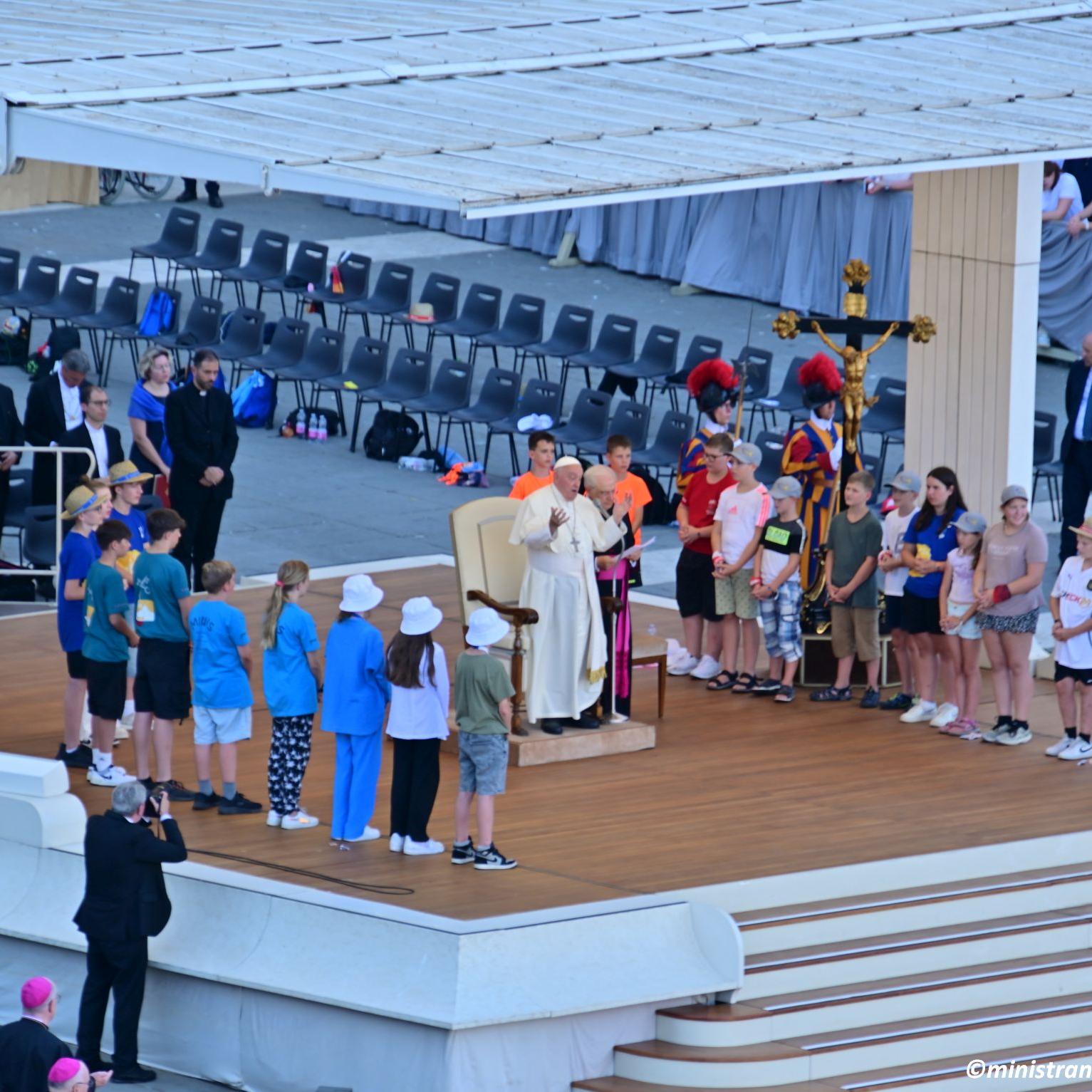 Audienz mit Papst Franziskus als Höhepunkt der 13. internationalen Ministrantenwallfahrt