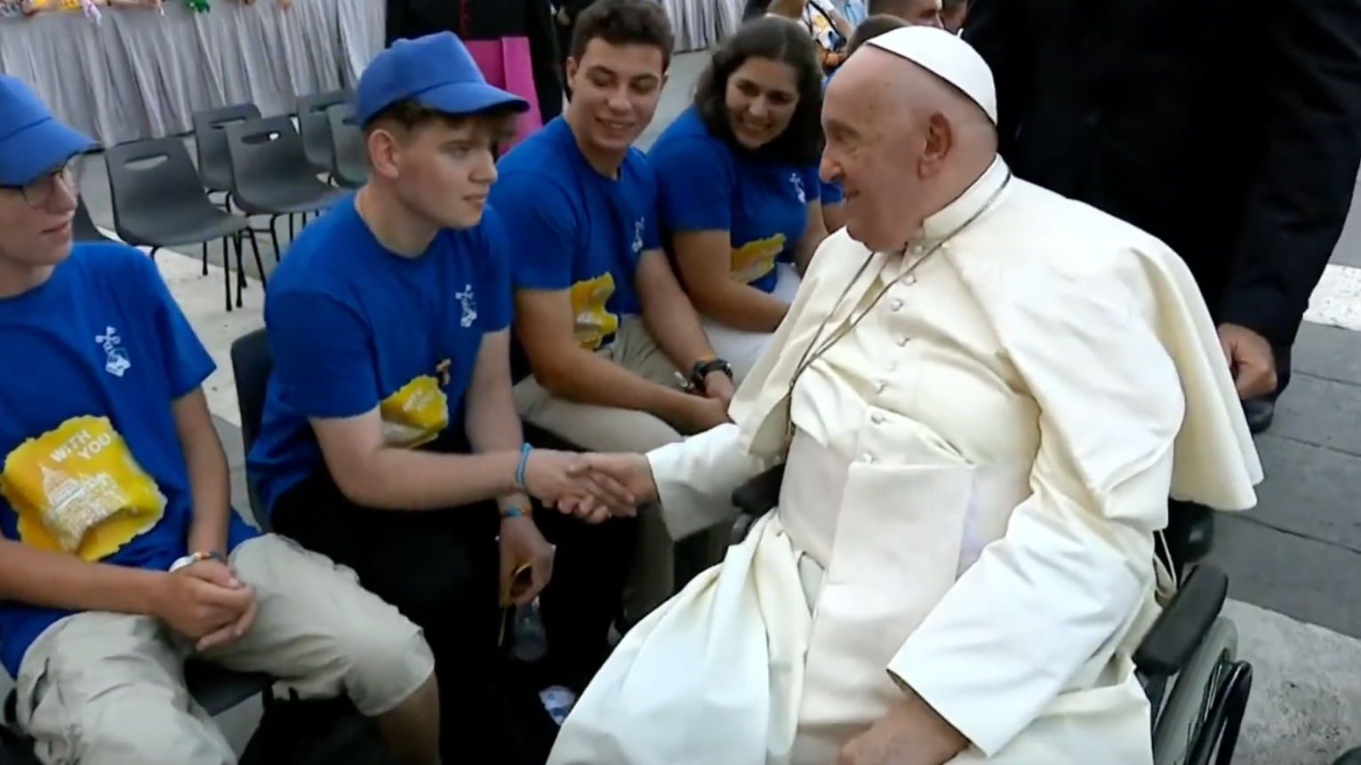 Stream der Papstaudienz