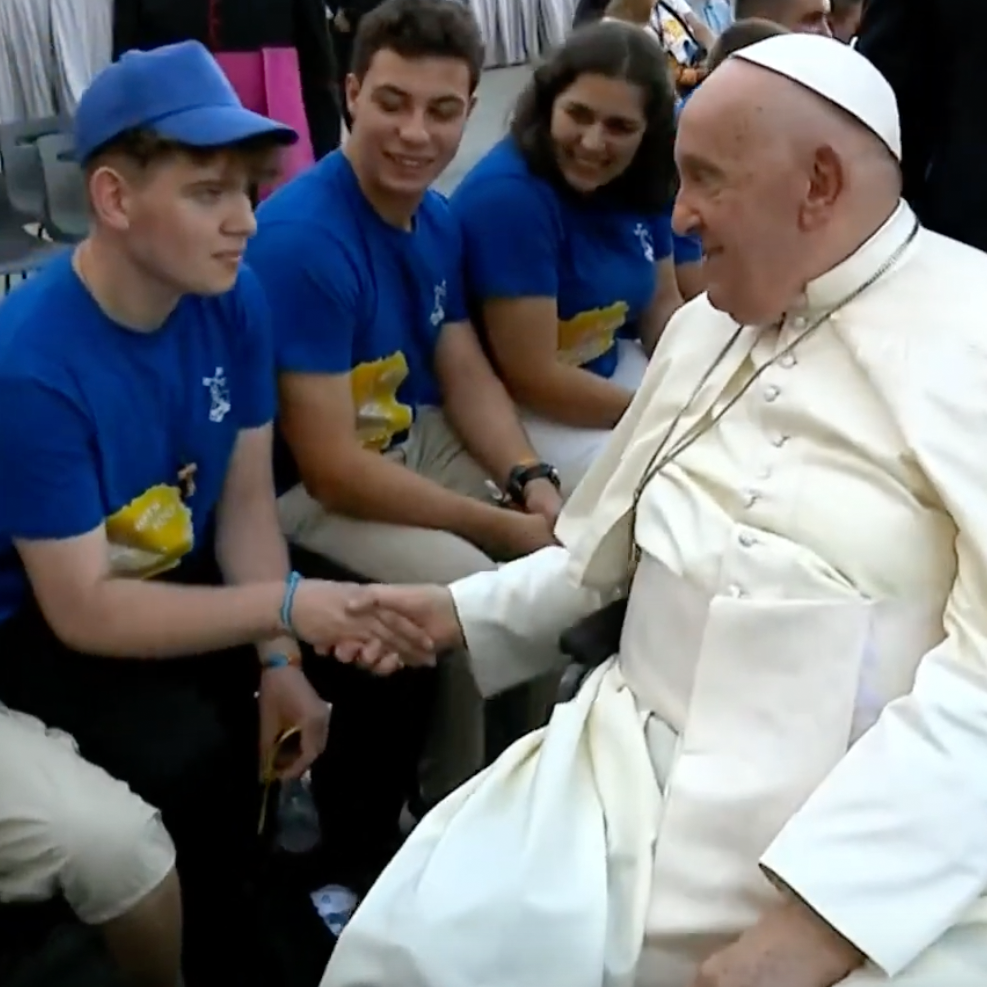 Stream der Papstaudienz