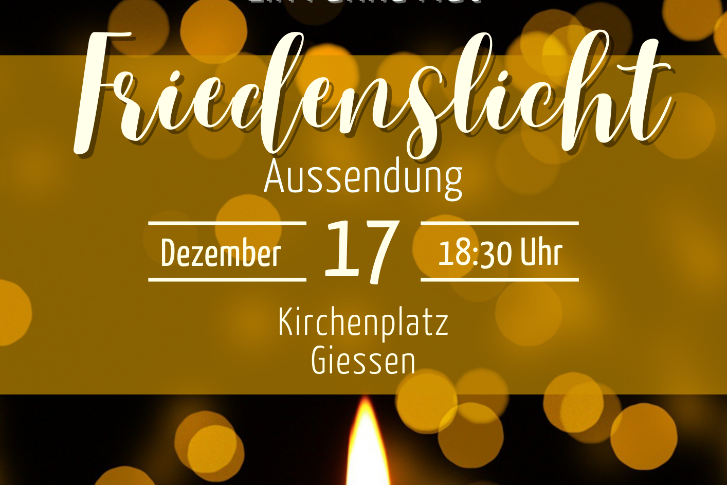 Plakat: Friedenslicht