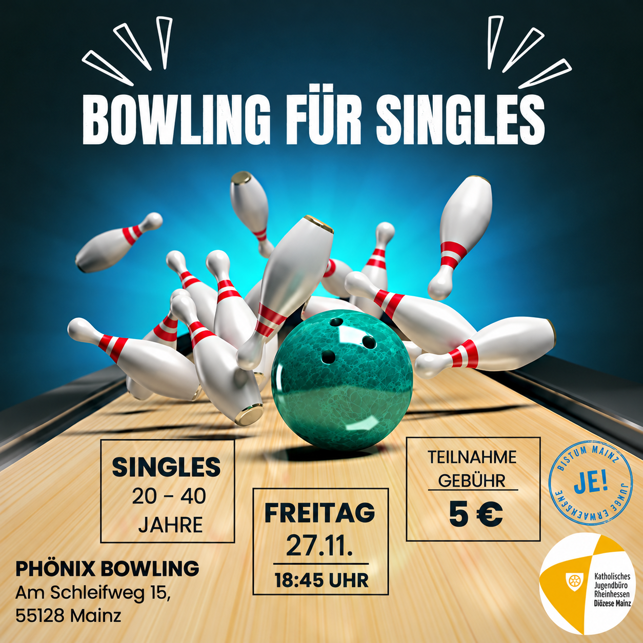Bowling für Singles – Lustiger Abend & Neue Leute kennenlernen!