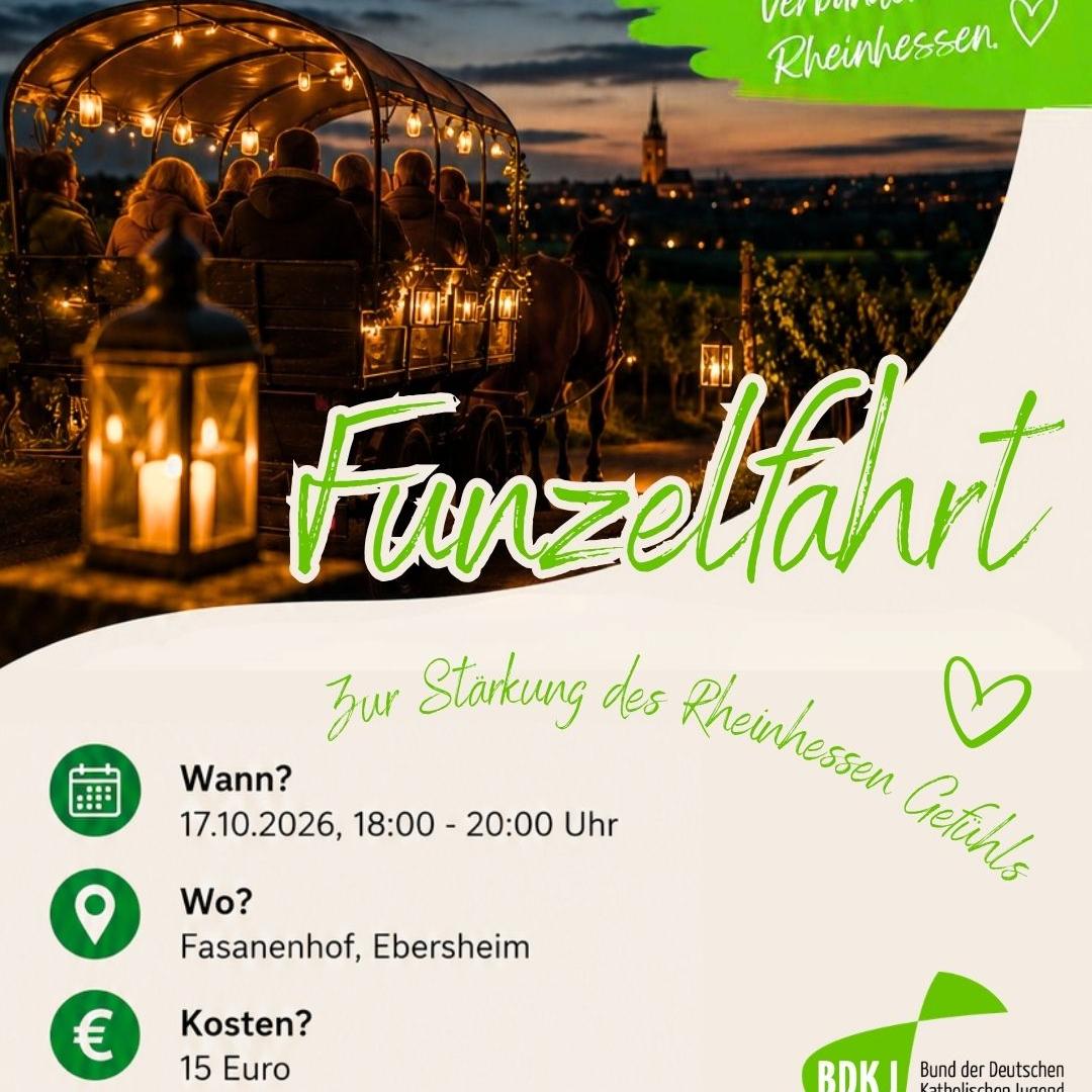 Funzelfahrt mit dem BDKJ - Rheinhessengefühl erleben (c) kjbrhhmz Funzelfahrt mit dem BDKJ - Rheinhessengefühl erleben