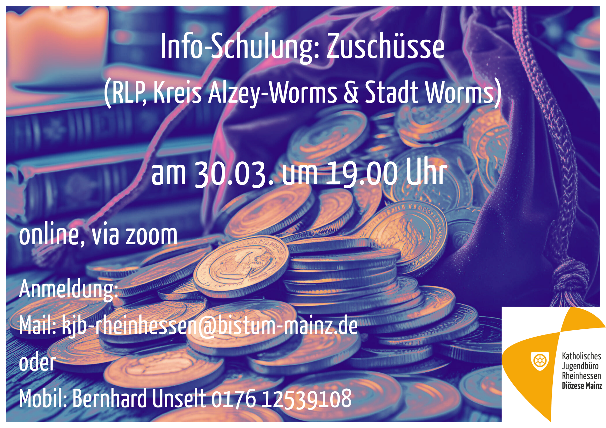 Info-Schulung Zuschüsse 2026 (online)