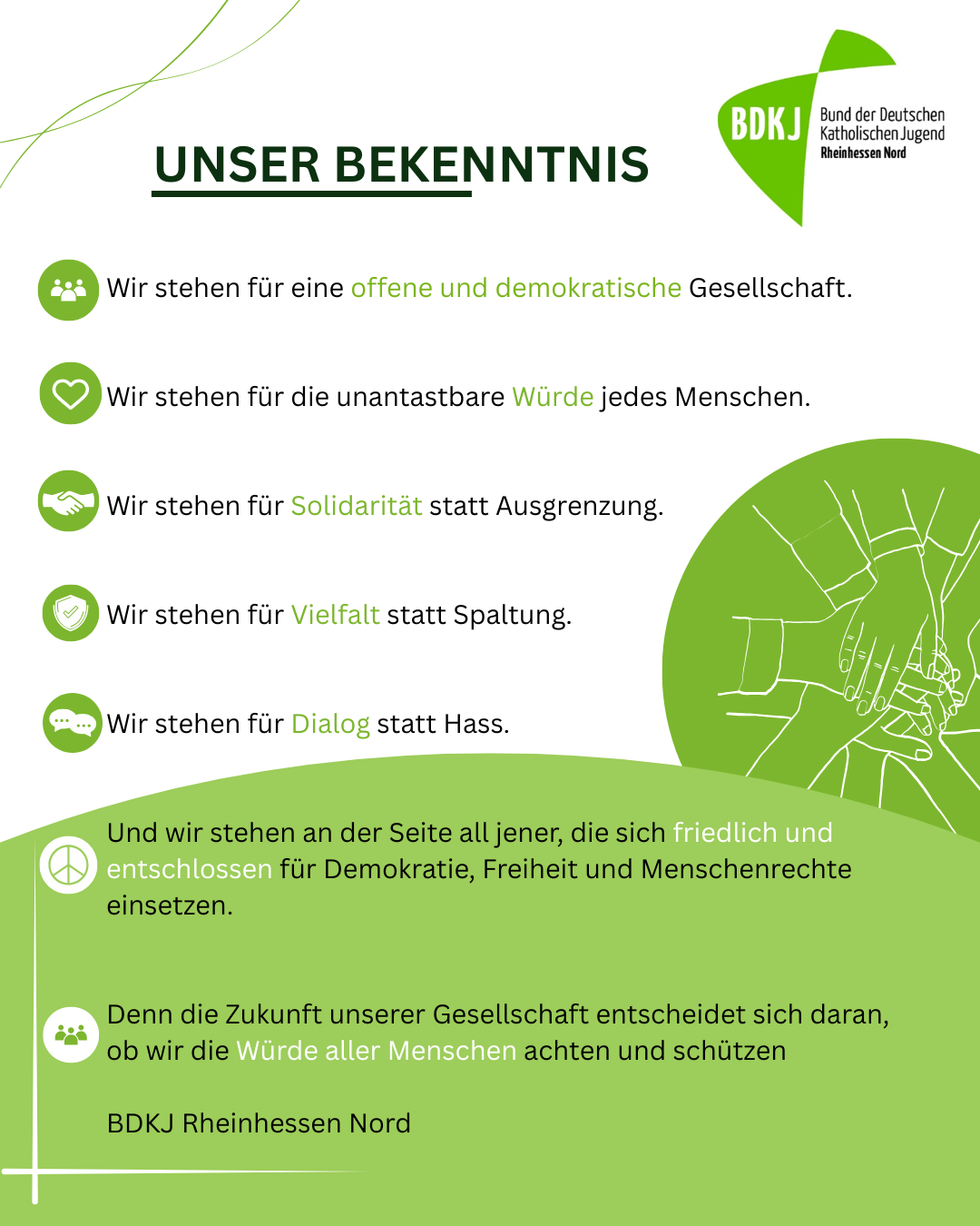 Unser Bekenntnis