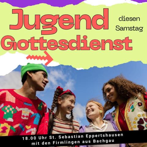 Vier Jugendliche die miteinender sprechen