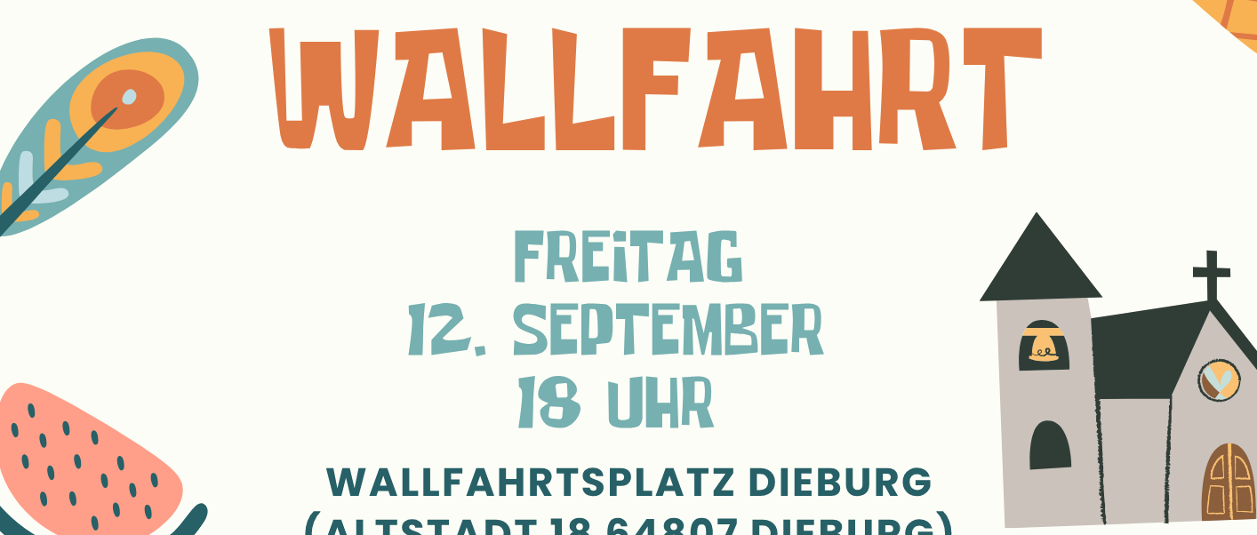 Plakat Werbung für die Jugendwallfahrt