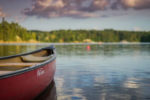 Kanu auf einem Fluss