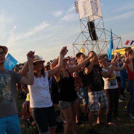 Feiern beim Event in Kattowitz