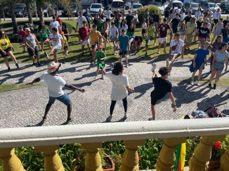 Frühsport am Marktplatz