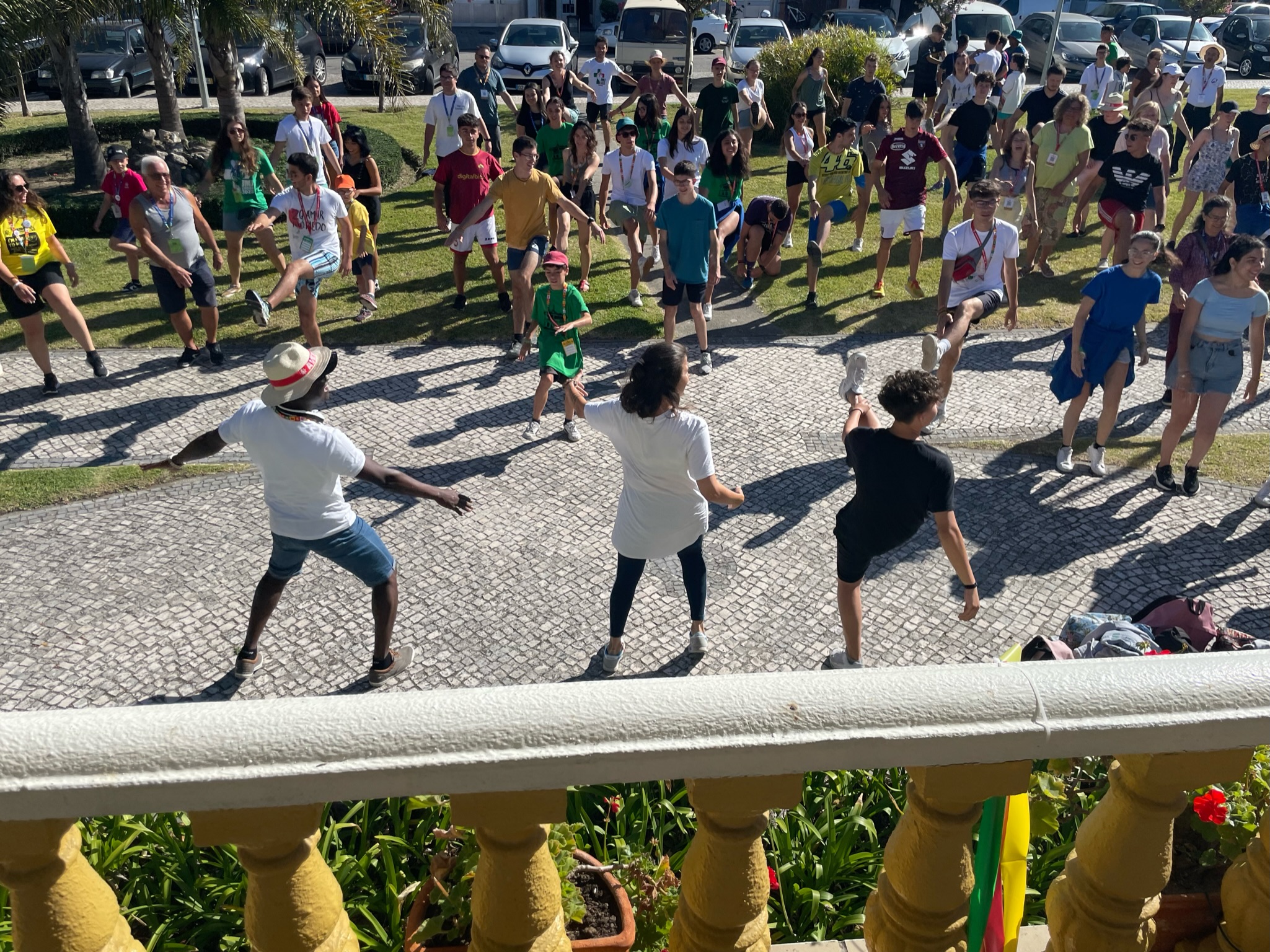 Frühsport am Marktplatz