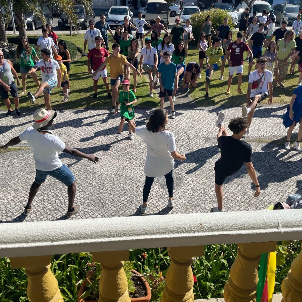 Frühsport am Marktplatz