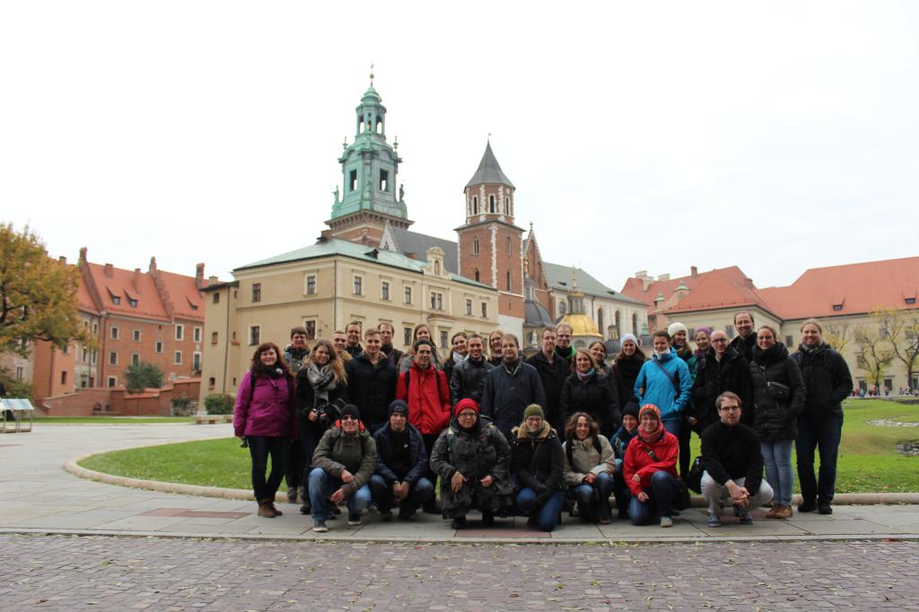 Gruppenbild auf dem Wawel in Krakau