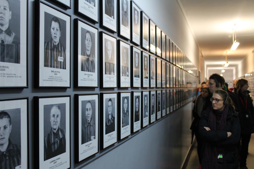 Häftlingsgalerie in Auschwitz