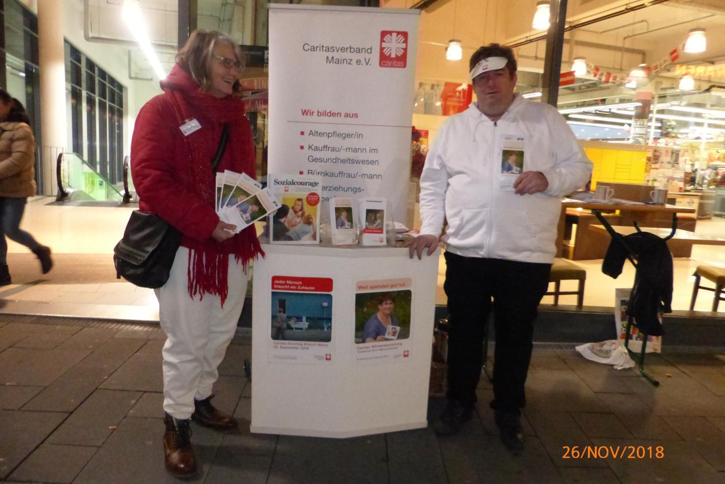 Start der CaritasWintersammlung in der Neuen Mitte