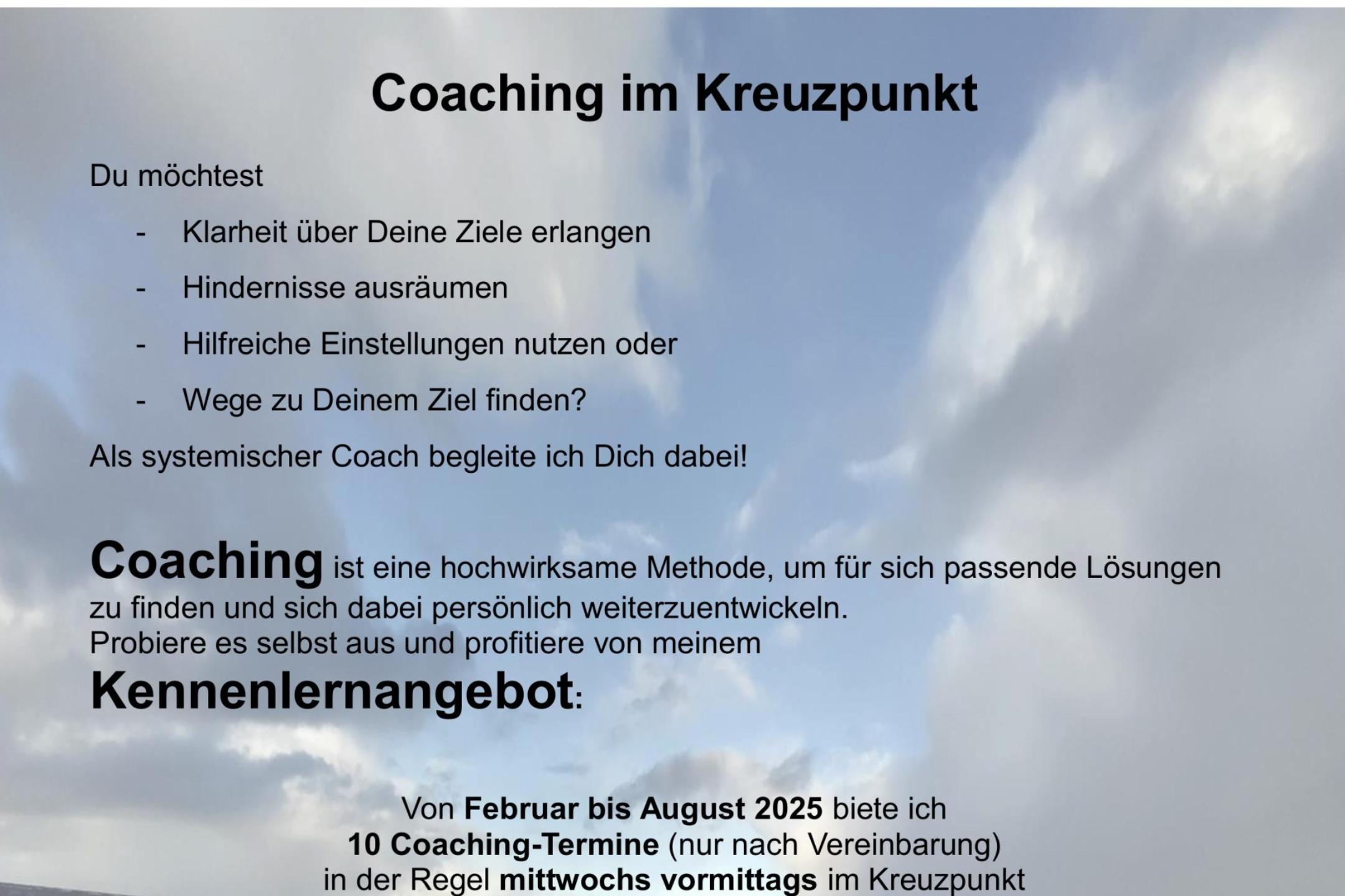 Aushang und Instagram Coaching