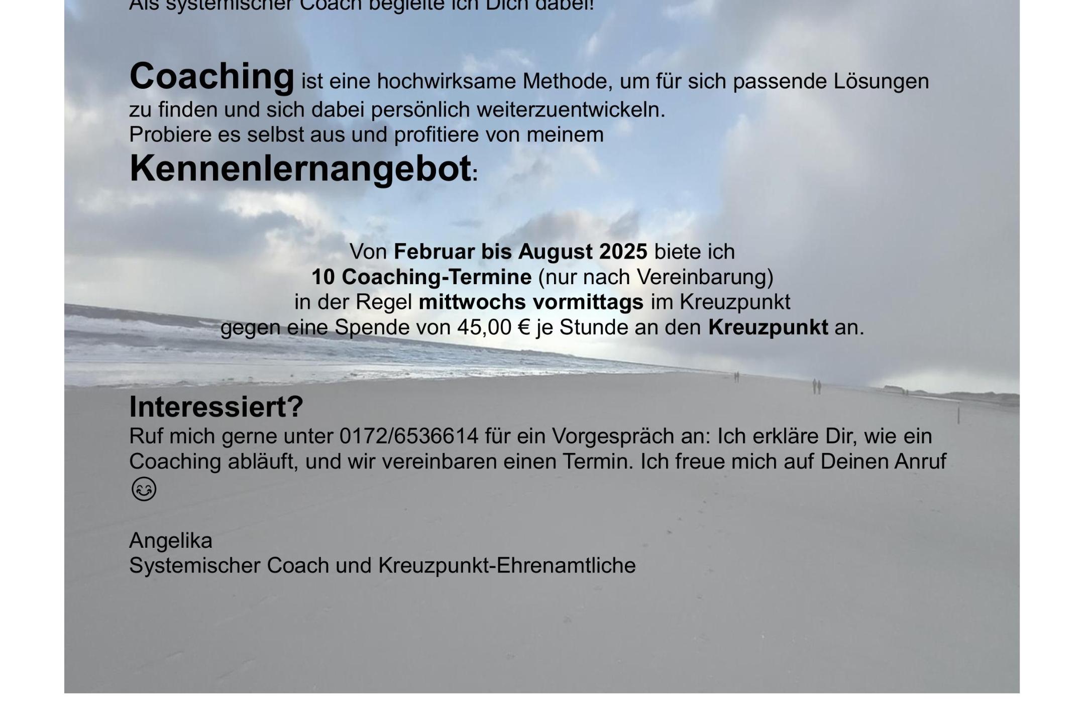 Aushang und Instagram Coaching