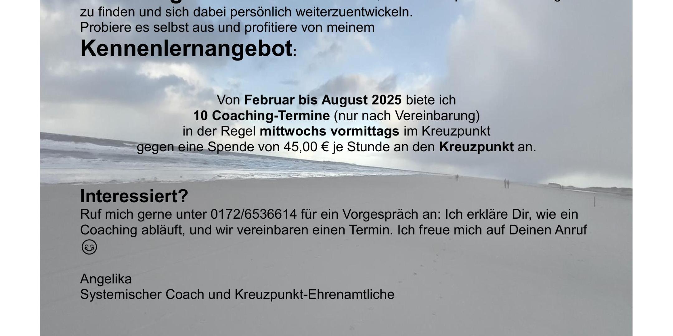 Aushang und Instagram Coaching