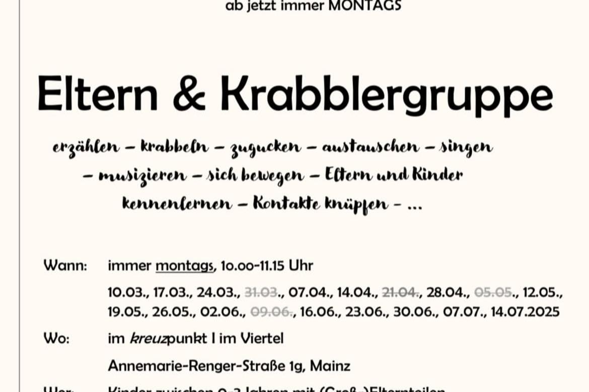 Eltern und Krabbler