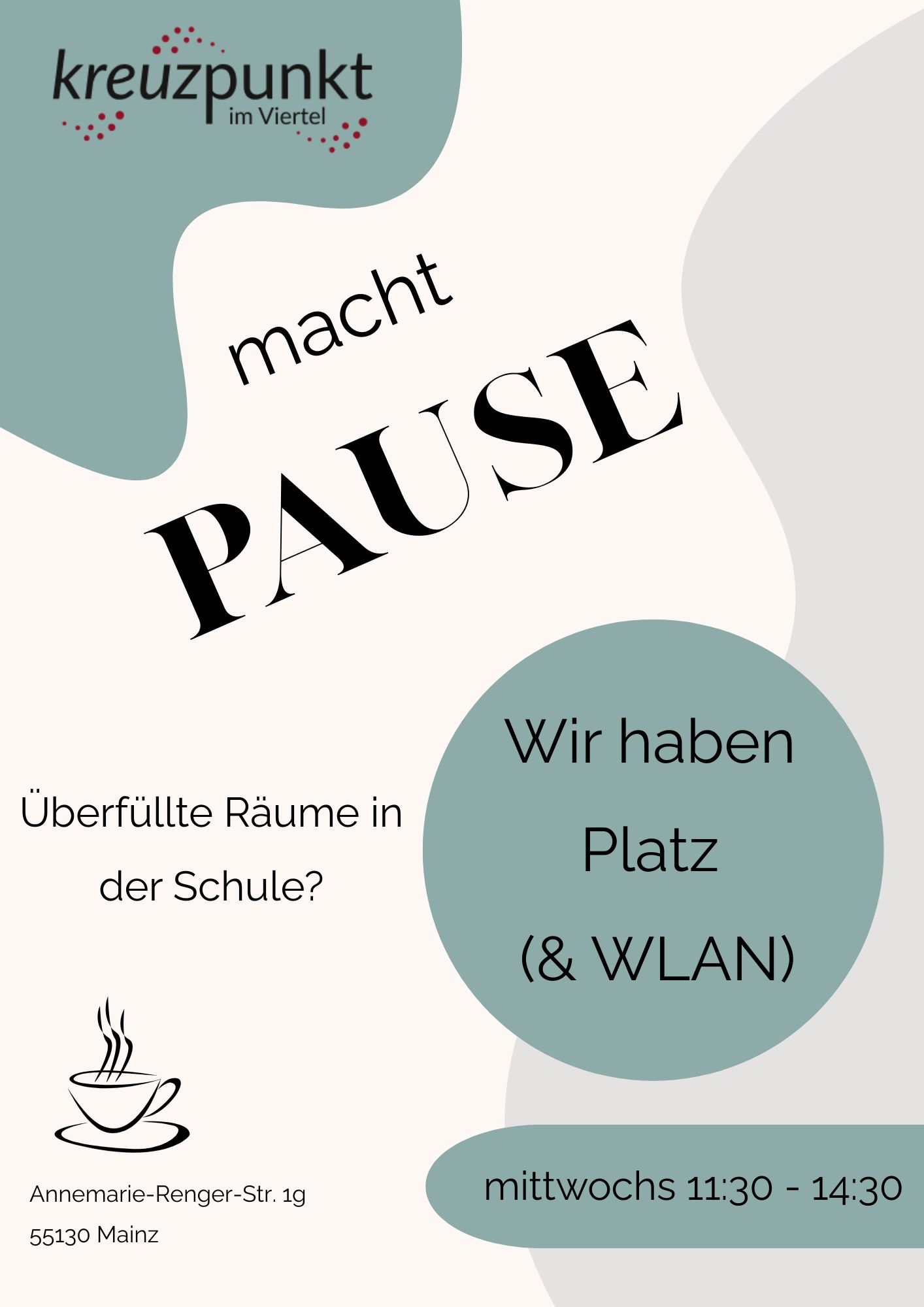 Kreuzpunkt macht Pause Flyer neu