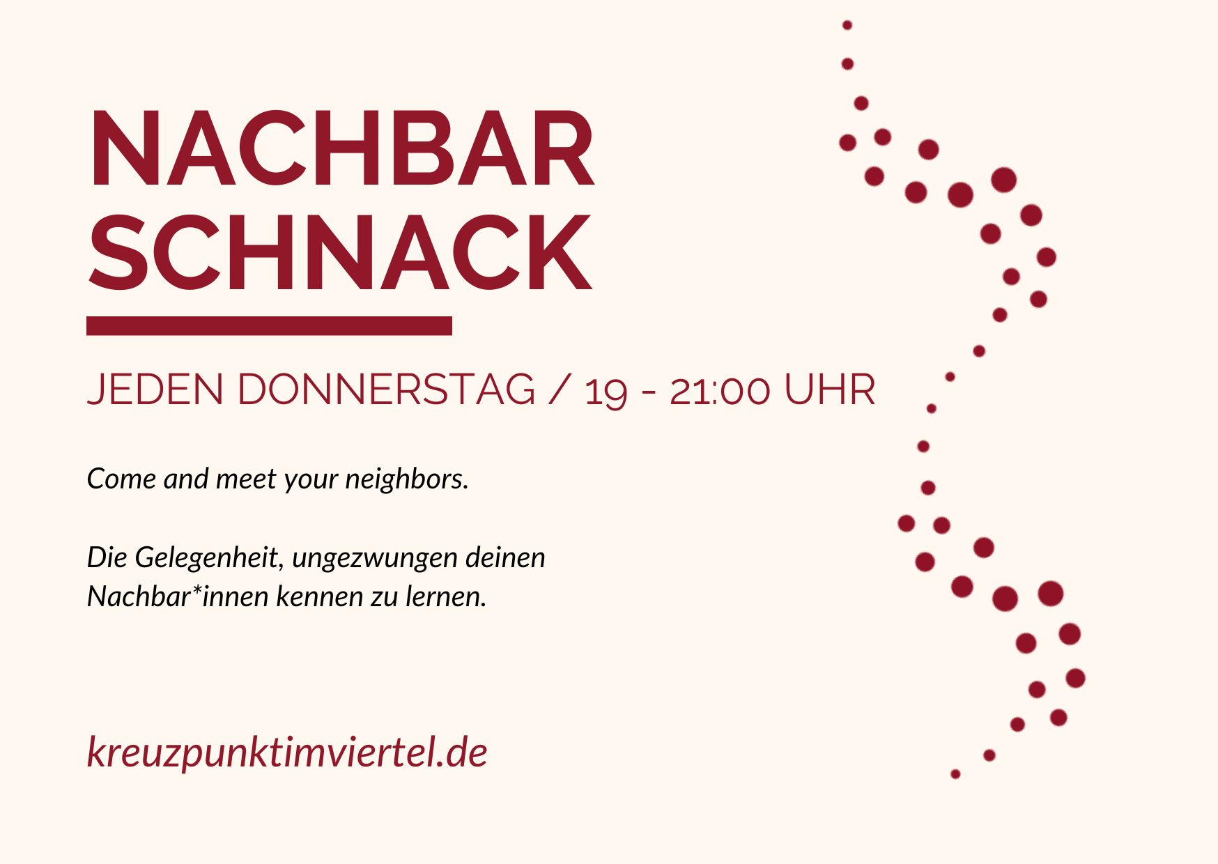 Nachbarschnack am Donnerstag
