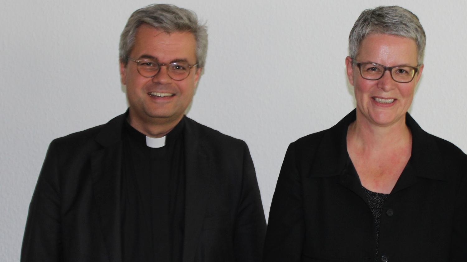 Weihbischof Bentz und Diözesancaritasdirektorin Nicola Adick (c) Caritasverband für die Diözese Mainz e.V.