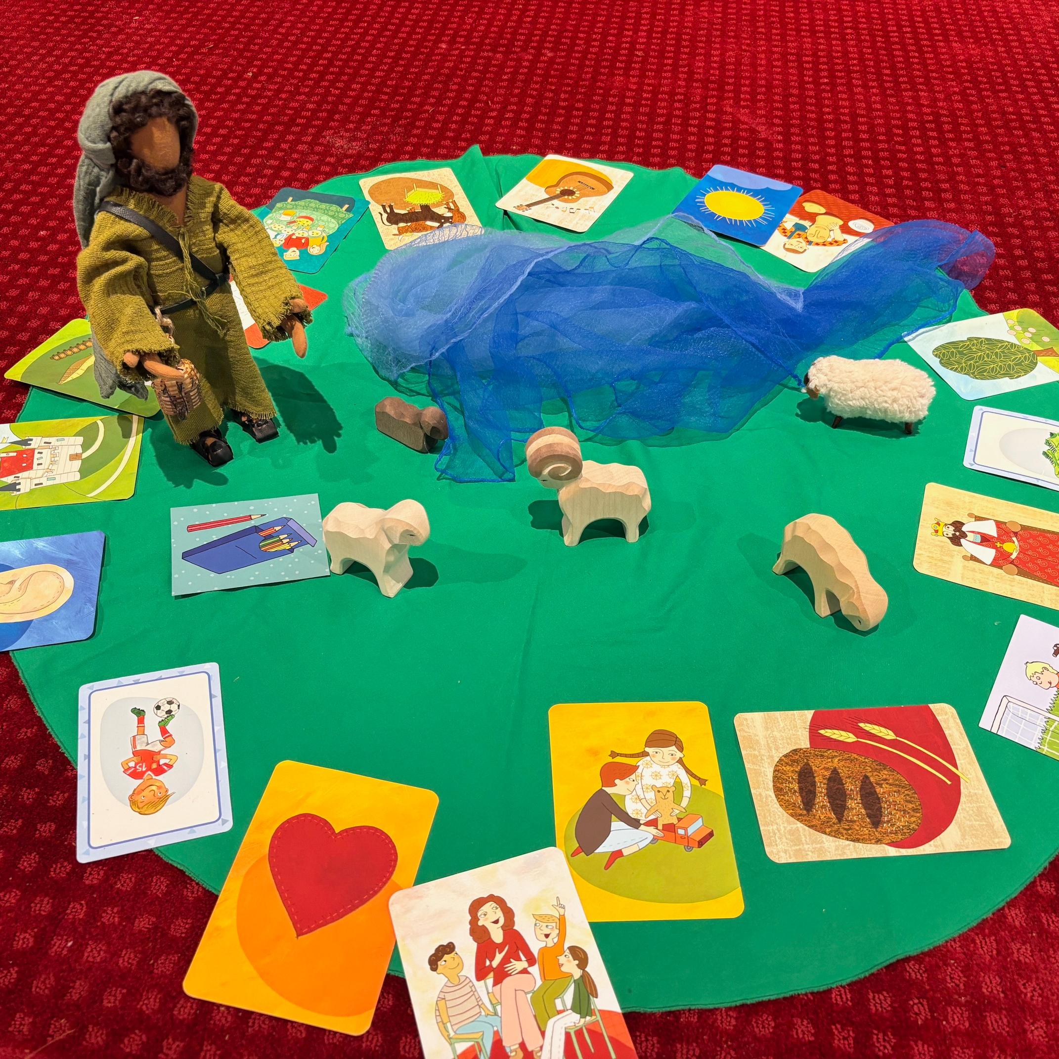Gestaltung im Gottesdienst - Gott, der gute Hirte, sorgt für alles, was wir brauchen und uns glücklich macht