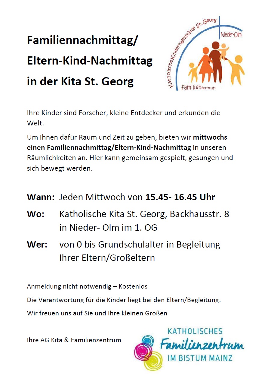 Flyer Elternachmittag (c) Kita St. Georg