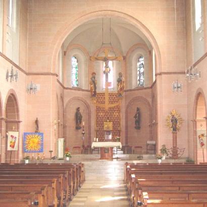 Die Nachempfindung eines historischen Raumeindrucks in der Kirche St. Aureus und Justina in Bingen-Büdesheim