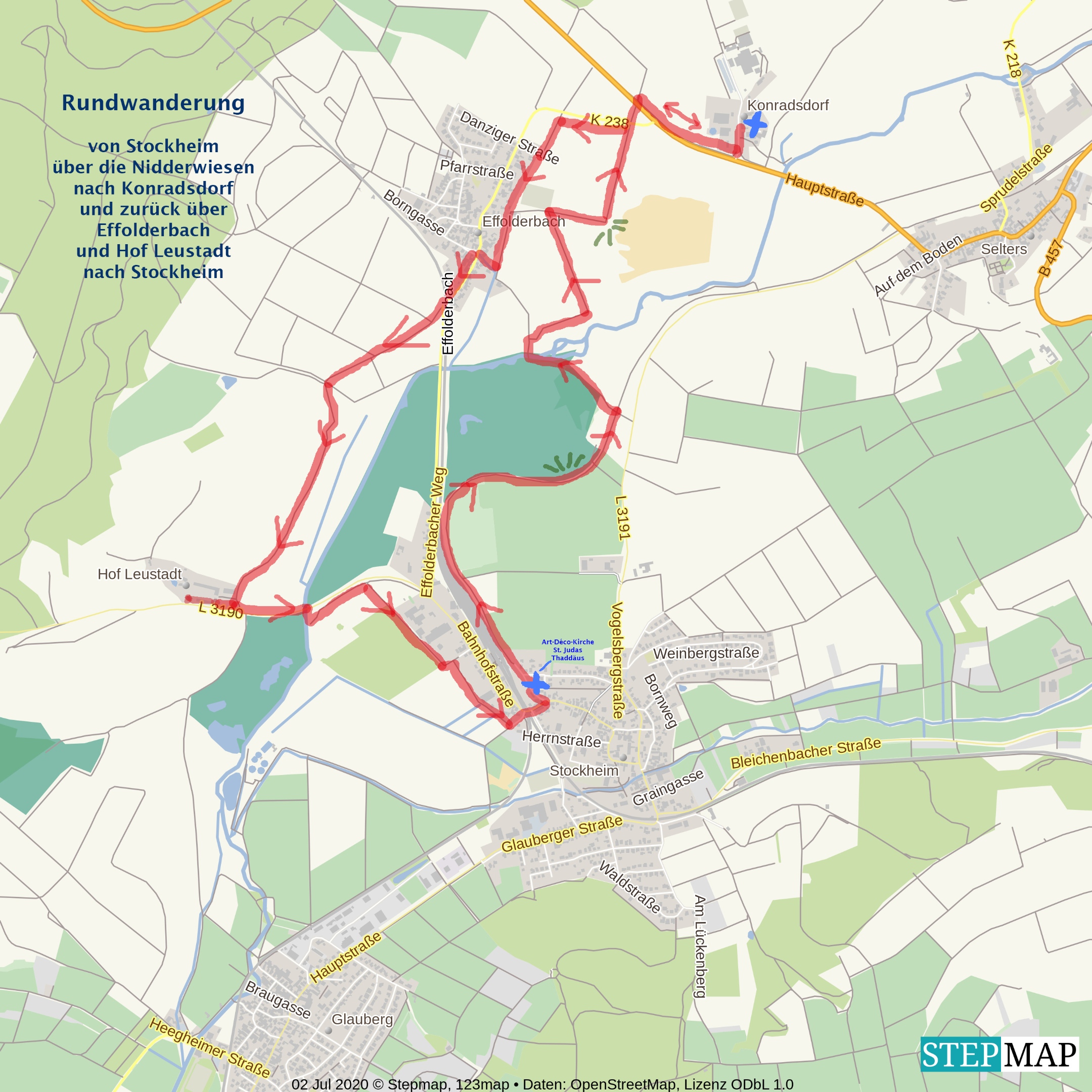 Sommerreise Stockheim Wanderrundweg Nichtweiss