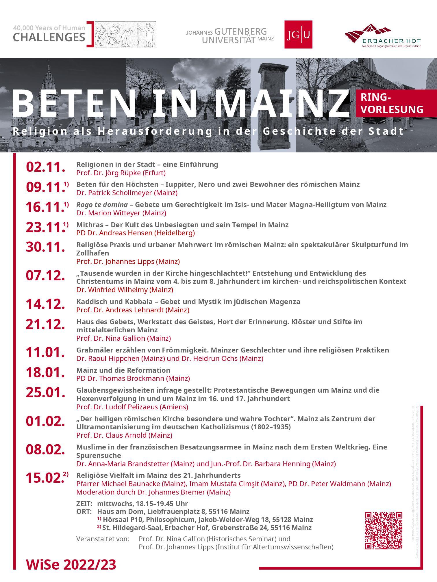 Beten in Mainz_Plakat (c) JGU Mainz