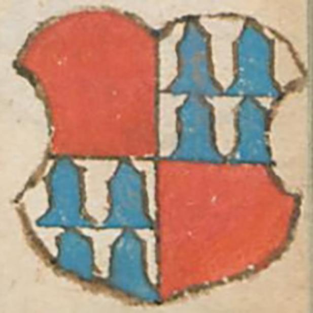 Wappen des Eberwin von Kronberg, entnommen aus der Wormser Bischofschronik 