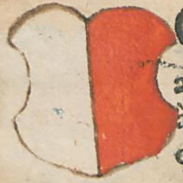 Wappen des Emicho Raugraf, entnommen aus der Wormser Bischofschronik 