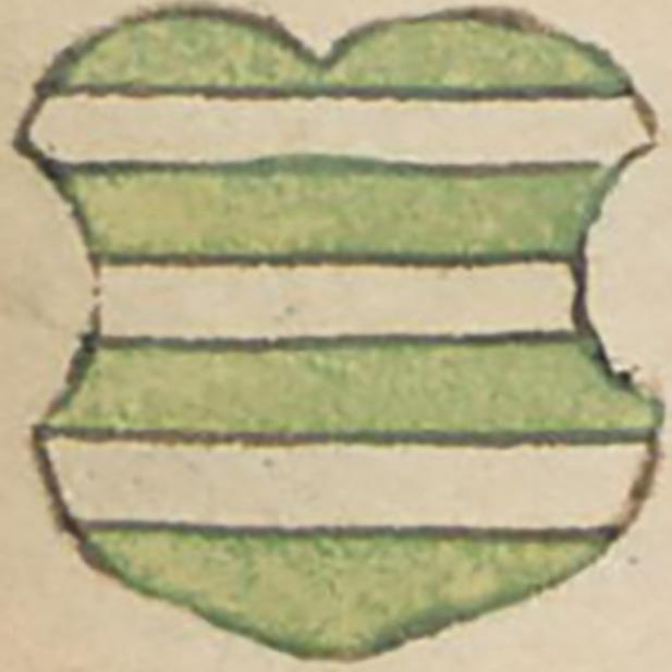 Wappen des Johann von Fleckstein, entnommen aus der Wormser Bischofschronik 