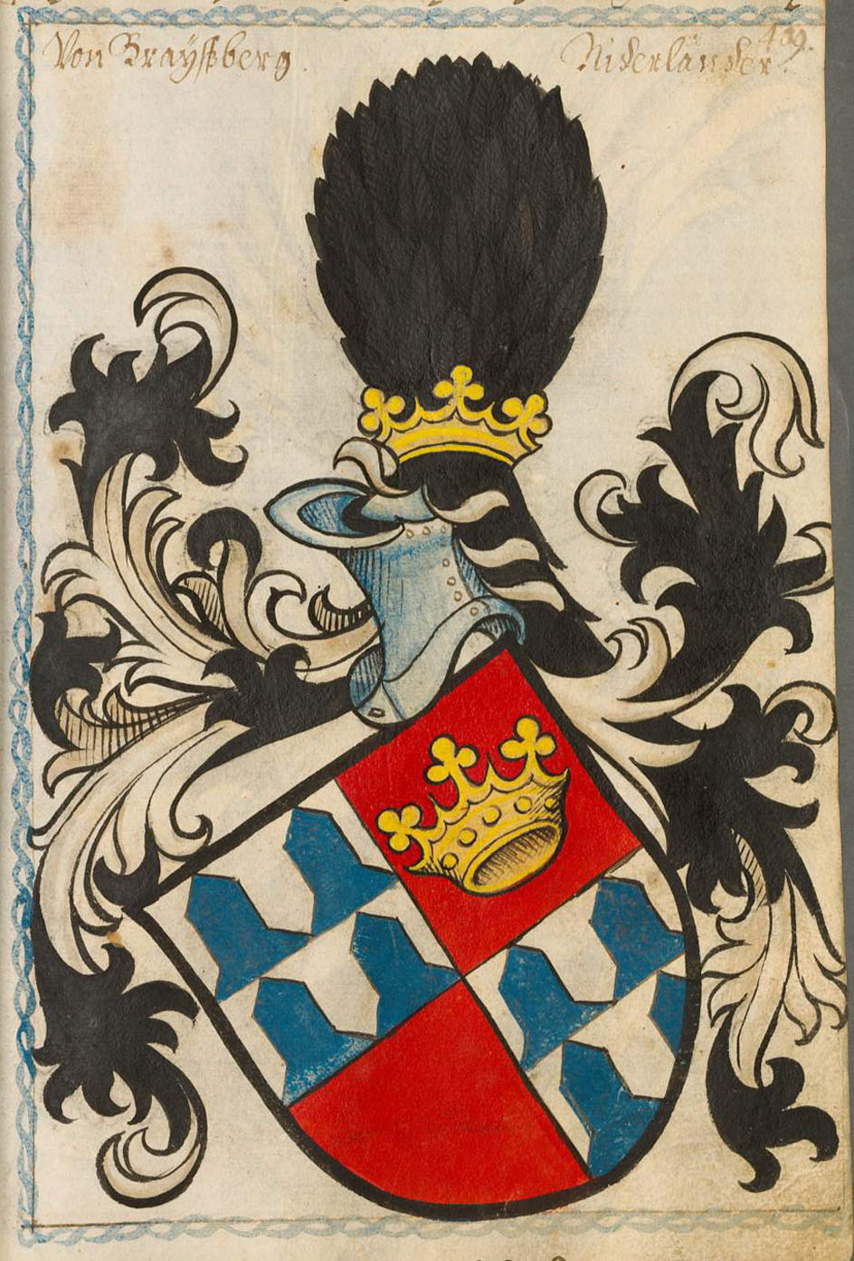 Wappen der Familie von Kronberg (c) Gemeinfrei, Scheibler'sches Wappenbuch