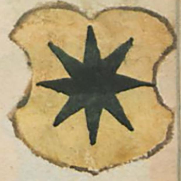 Wappen des Ludwig von Ast, entnommen aus der Wormser Bischofschronik 