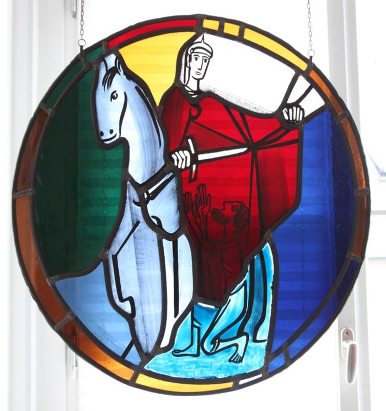 Martinsfenster in Mainz, geschaffen von Alois Plum (c) Bistum Mainz